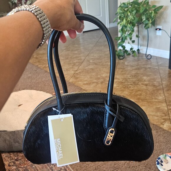Michael kors small lulu satchel calf hair NEW - Picture 2 of 5